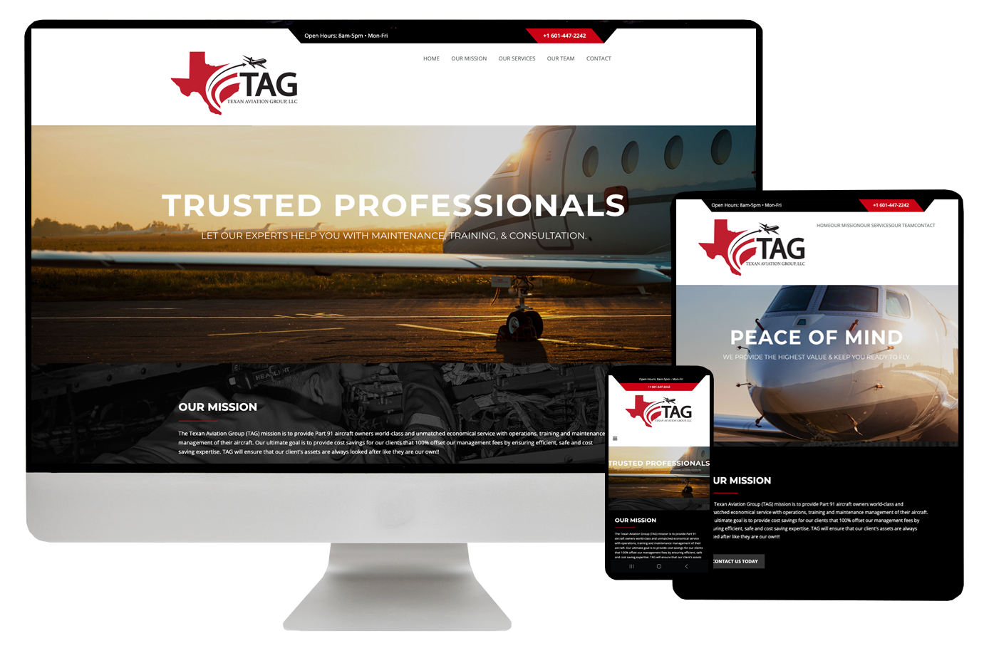 Texan Aviation Group (TAG) Website